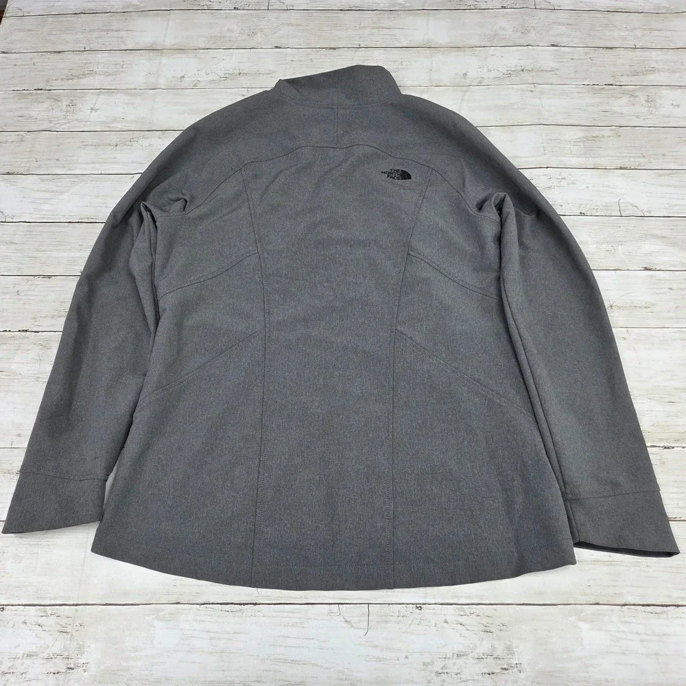The North Face Jacket Women L Grey WindWall Softshell PulteGroup Full‎ Zip